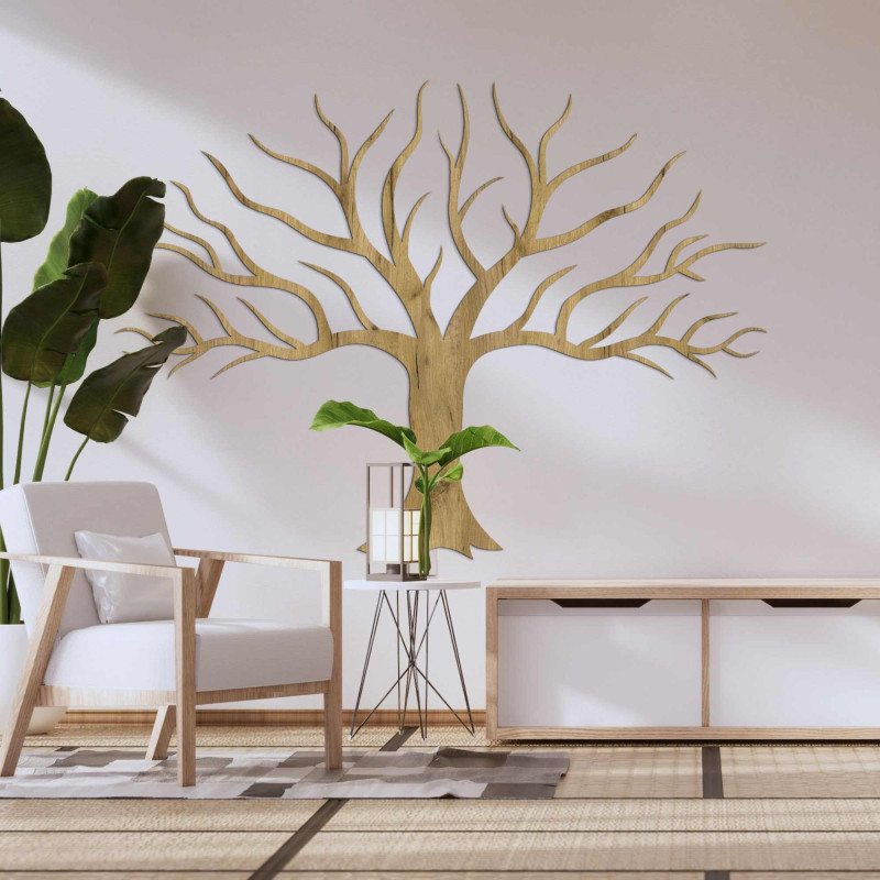 Dřevěný obraz na zeď se strom větve