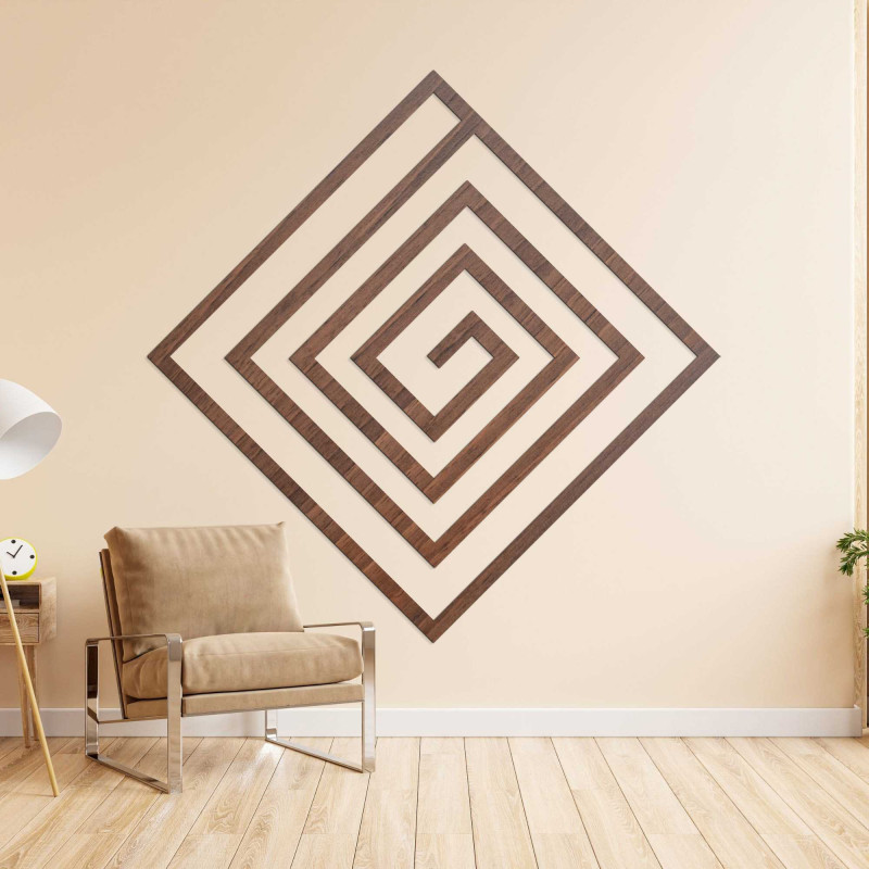 Dřevěná geometrická dekorace - WOORTLE