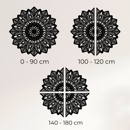 Vyřezávaná dřevěná nástěnná dekorace mandala slunce - SOLIS
