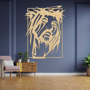 Dekorace ze dřeva Ježíš Kristus - FEIGHTO 2