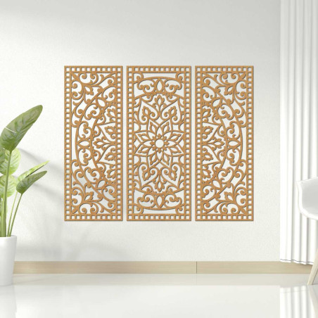 Třídílné provedení spojuje tradiční vzory s moderní precizností.