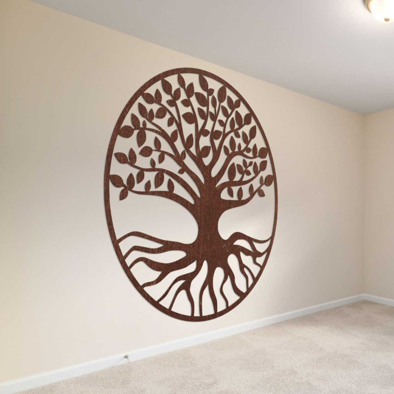 Dřevěná dekorace na zeď do obývacího pokoje, kuchyně