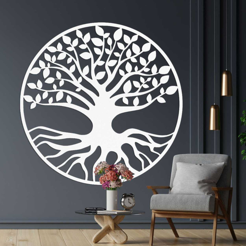 Dřevěná bonsajová dekorace na zeď