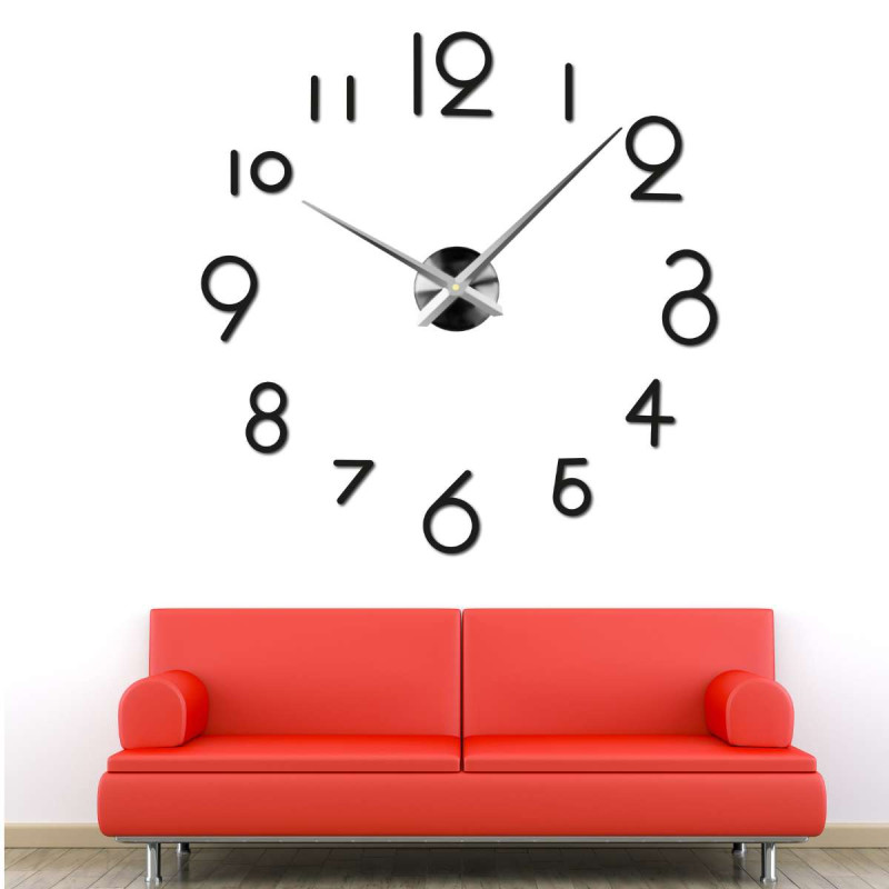 Nástěnné hodiny do obývacího pokoje DIY