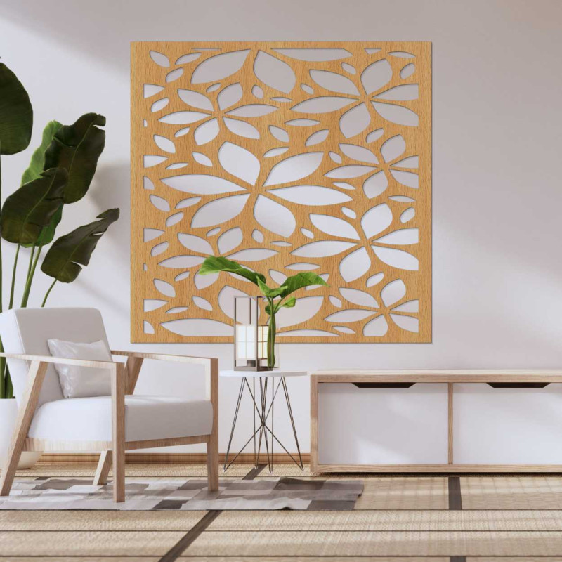 Dřevěný květinový čtverec - BOTANICA