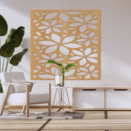 Dřevěný květinový čtverec - BOTANICA