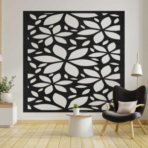 Dřevěný květinový čtverec - BOTANICA