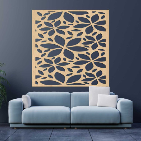 Dřevěný květinový čtverec - BOTANICA