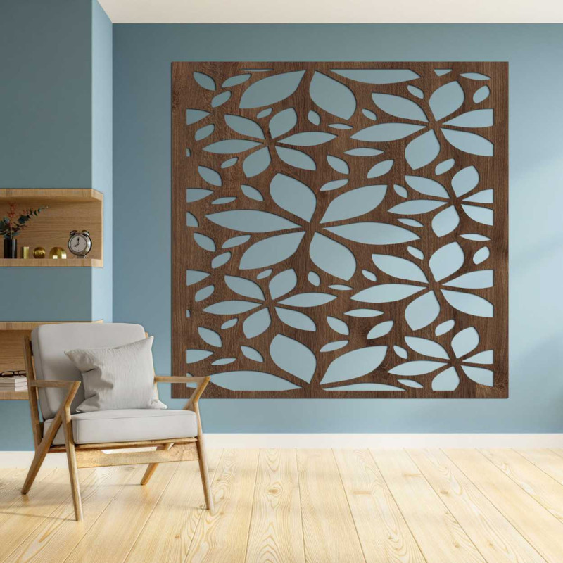 Dřevěný květinový čtverec - BOTANICA