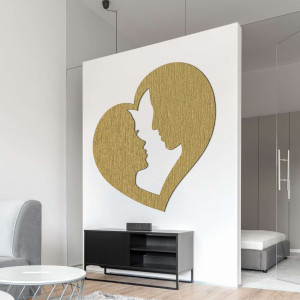 obraz na zeď pár v srdci láska