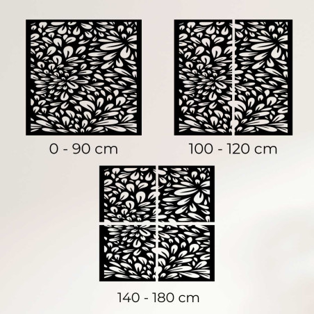 Detailně zpracovaný dřevěný obraz s organickými tvary připomínajícími květiny a lístky. Detailně zpracovaný dřevěný obraz s organickými tvary připomínajícími květiny a lístky.