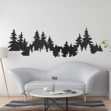 Moderní prostor s přírodní dřevěnou dekorací ve tvaru stromů. Moderní prostor s přírodní dřevěnou dekorací ve tvaru stromů.