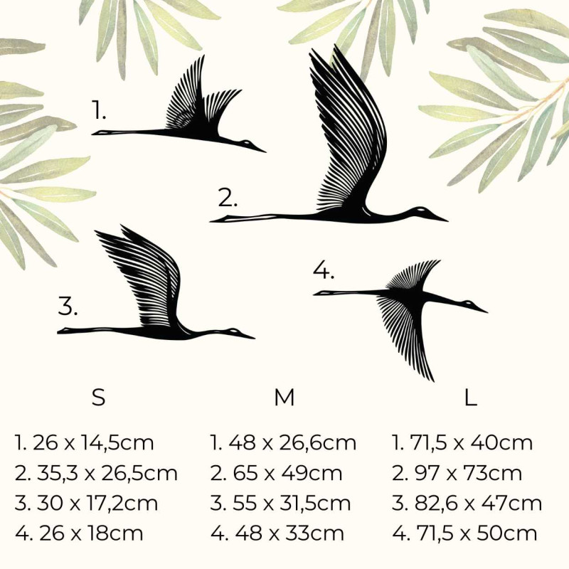 Nástěnná dřevěná dekorace ptáci - KLOHA