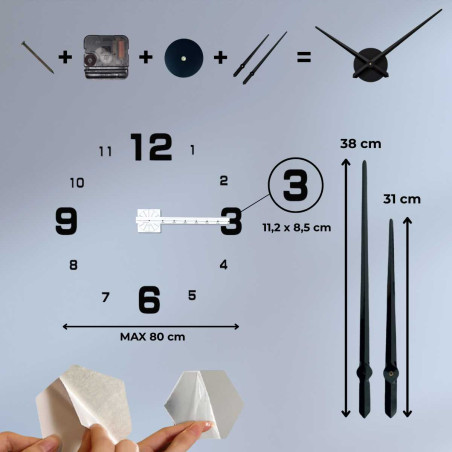 Moderní nástěnné hodiny - DESIRE