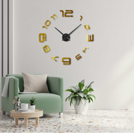 3D nástěnné nalepovací hodiny - ARES