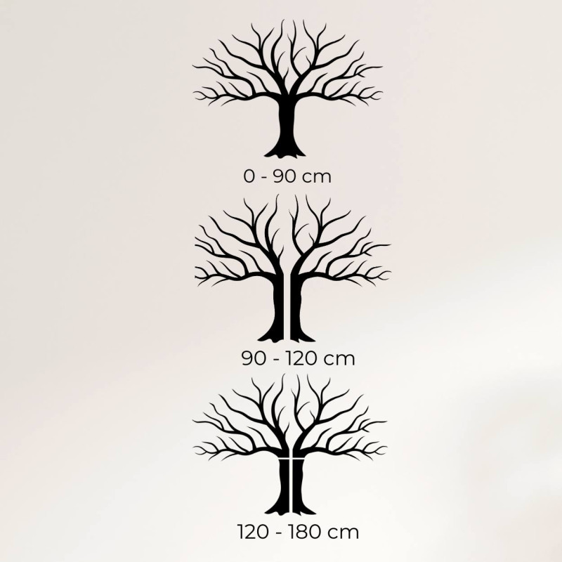 rozměr obraz na zeď se strom větve