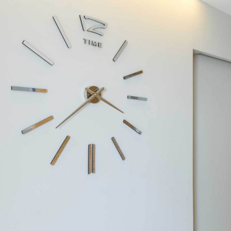 Zrcadlové nalepovací nástěnné hodiny Zrcadlové nalepovací nástěnné hodiny