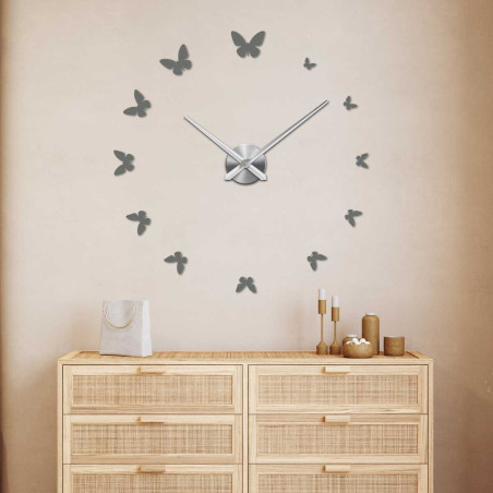 Dekorační hodiny motýl s jemným designem - JASON