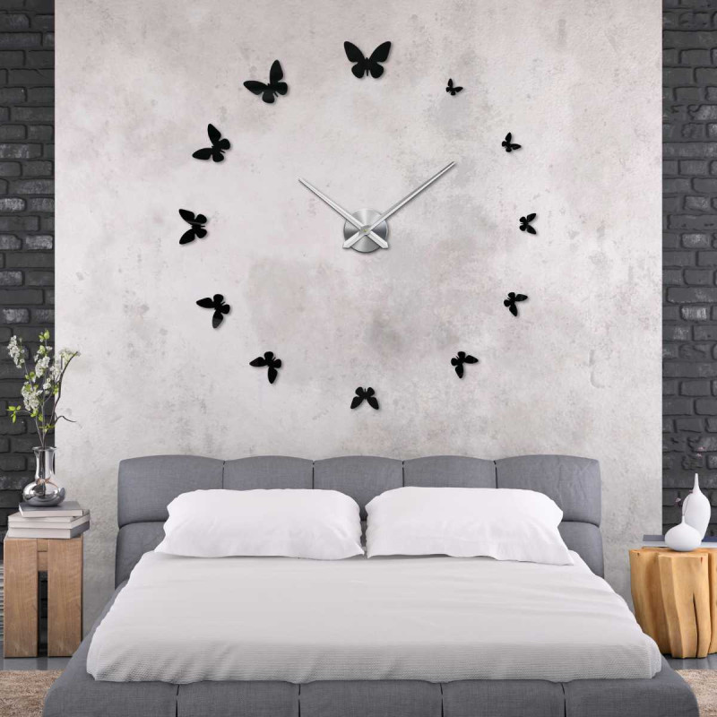 Dekorační hodiny motýl s jemným designem - JASON