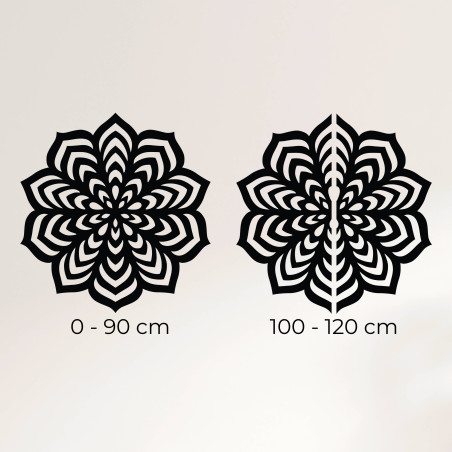 Obraz zachycující dekoraci na stěně pro představu o měřítku a vizuálním vyznění.