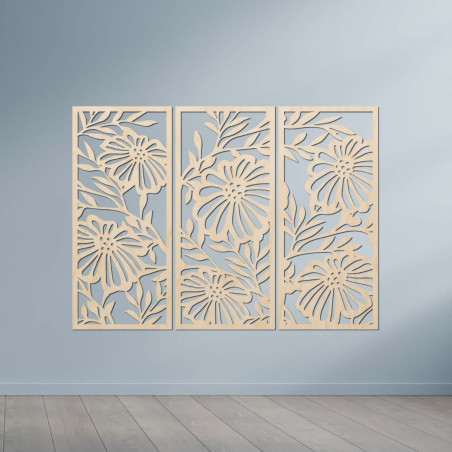 Dřevěný ornament – elegantní stěna do interiéru