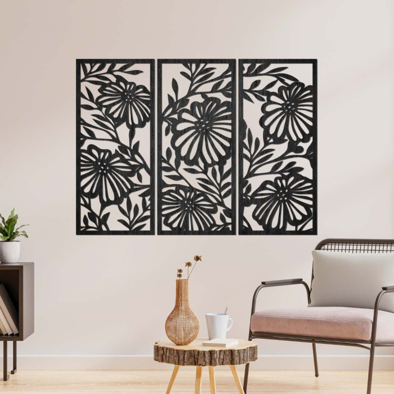 Obraz s motivem hor a slunce – minimalistický styl