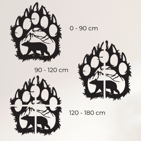 Obraz tlapa medvěda s horskou scenérií - SOPORTA