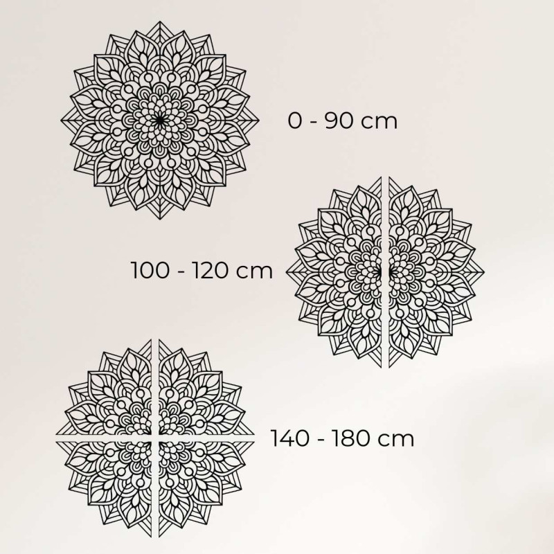 Dřevěná mandala na zeď harmonická energie -...