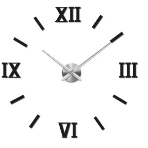 Nástěnné nalepovací hodiny do obýváku