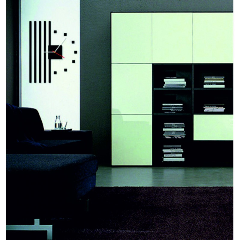 Moderní nástěnné hodiny z plexiskla. Trendy hodiny na zeď jako dárek. Hodiny X-momo. PMMA