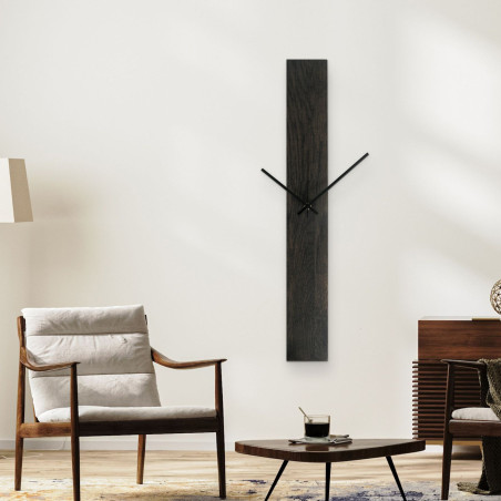 Stylové nástěnné hodiny v černé barvě Stylové nástěnné hodiny v černé barvě
