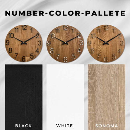 Záběr na hodinový ciferník vyrobený ze dřeva s čistým a jednoduchým vzhledem. Záběr na hodinový ciferník vyrobený ze dřeva s čistým a jednoduchým vzhledem.