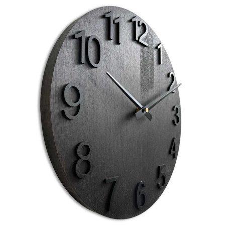 Kulaté hodiny ze dřeva s jednoduchým minimalistickým designem Kulaté hodiny ze dřeva s jednoduchým minimalistickým designem