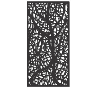 Dřevěný vyřezávaný obraz s květinovým motivem na zeď, dekorace do obývacího pokoje a interiéru. 2