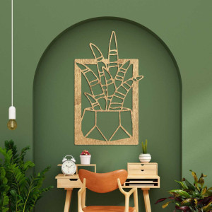 Kruhové nástěnné hodiny ze dřeva s jemnou strukturou povrchu. 2