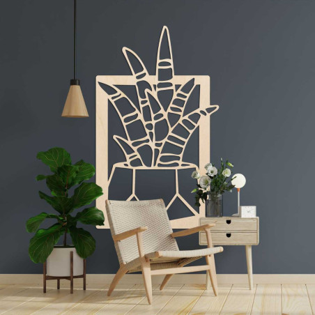 Jednoduché dřevěné hodiny s decentním ciferníkem bez číslic.