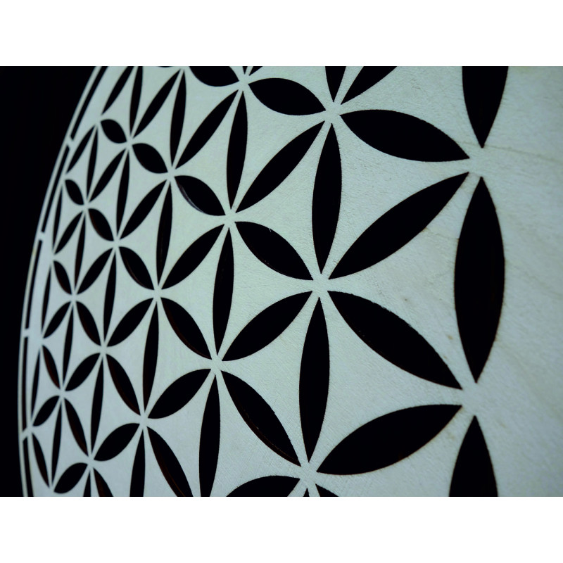 Dřevěná mandala, dekorace na zeď - HAAMONY