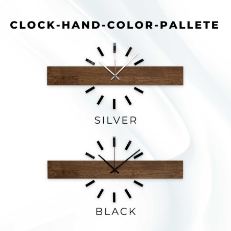 Velké dřevěné hodiny s moderním designem pro každodenní používání. Velké dřevěné hodiny s moderním designem pro každodenní používání.
