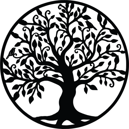 Dřevěný obraz na zeď - Strom života symbolizuje růst Dřevěný obraz na zeď - Strom života symbolizuje růst