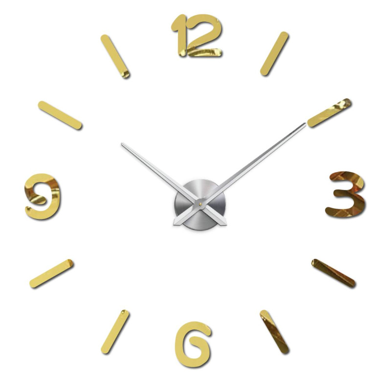 Stylové hodiny z plexiskla, tiché a snadné pro instalaci do každé místnosti.