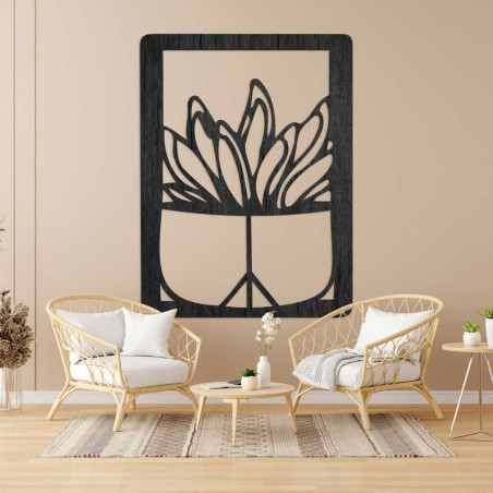 Vyřezávaný obraz na stěnu - KAKTUS TEDENS | SENTOP