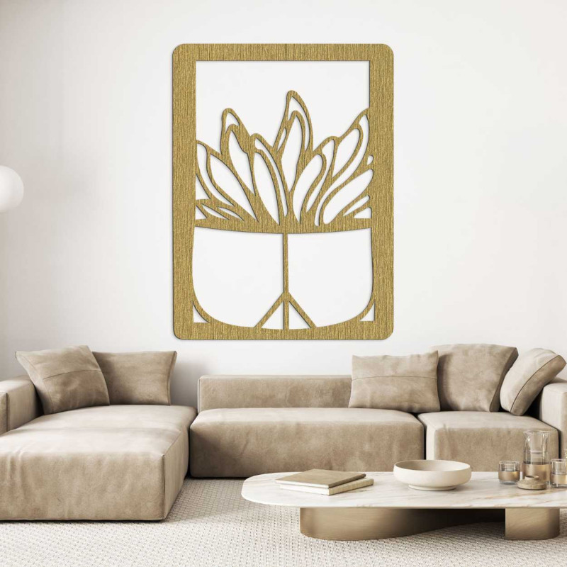 Vyřezávaný obraz na stěnu - KAKTUS TEDENS | SENTOP