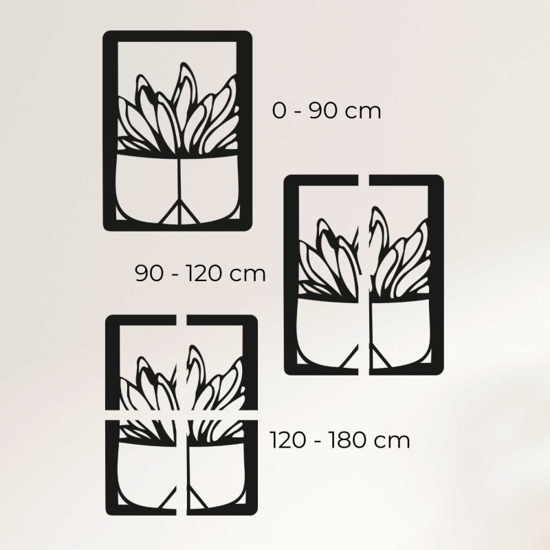 Vyřezávaný dřevěný panel s kaktusovým motivem vhodný do kuchyně