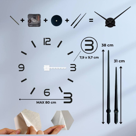 Nalepovací hodiny na zeď - SONOMA