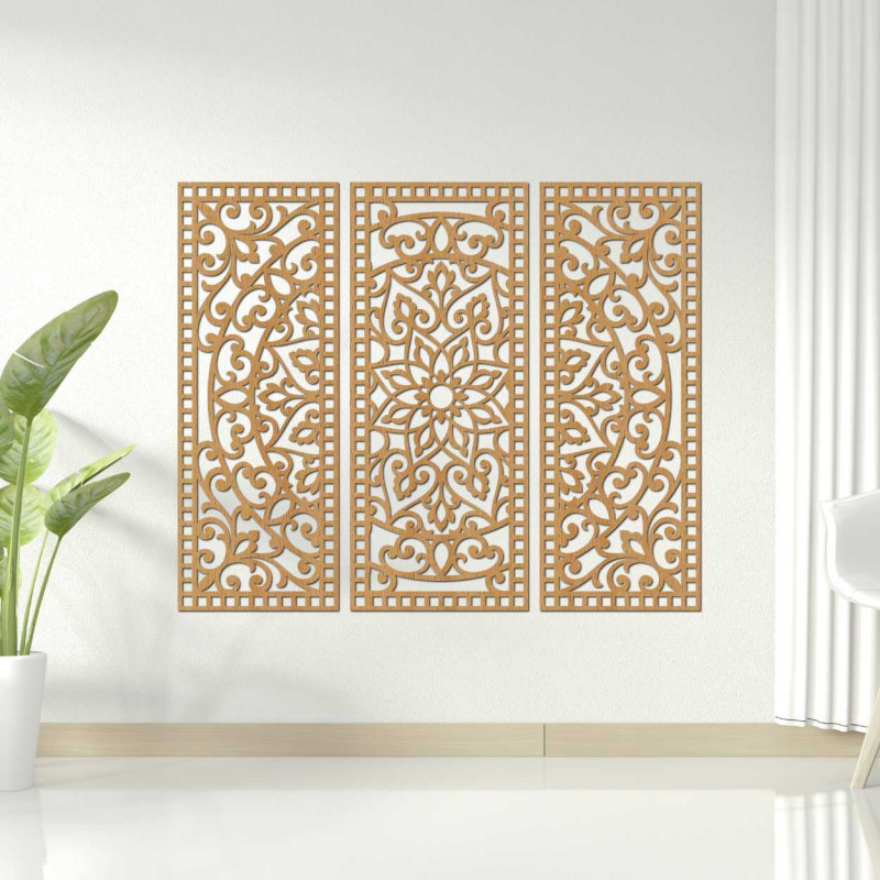 Třídílné provedení spojuje tradiční vzory s moderní precizností.