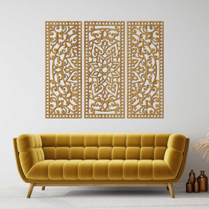 Třídílné provedení spojuje tradiční vzory s moderní precizností.