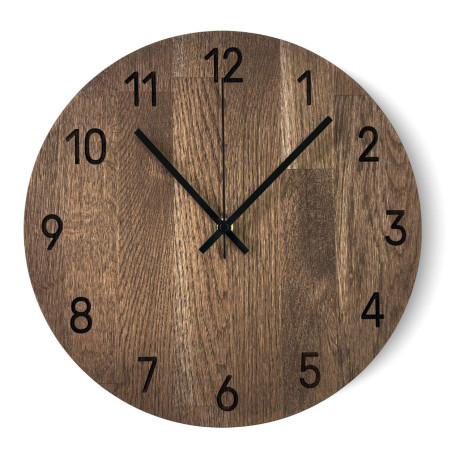 Ručně vyročené nástěnné hodiny ze kvalitního dubu Ručně vyročené nástěnné hodiny ze kvalitního dubu