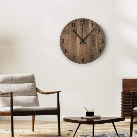 Minimalistické dřevěné hodiny jako designová dekorace Minimalistické dřevěné hodiny jako designová dekorace