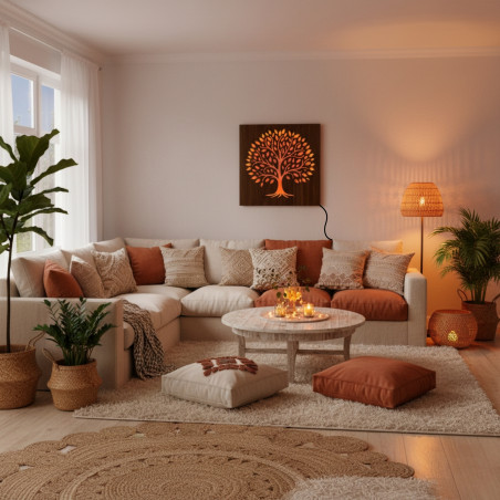 LED světelný obraz do obývacího pokoje, ložnice nebo kanceláře LED světelný obraz do obývacího pokoje, ložnice nebo kanceláře