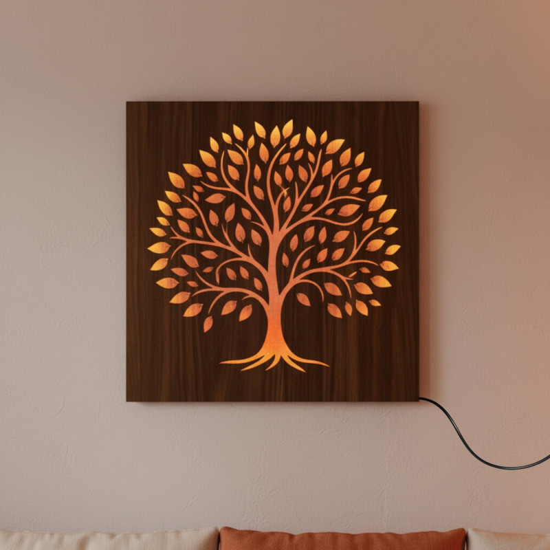 LED světelný obraz do obývacího pokoje, ložnice nebo kanceláře